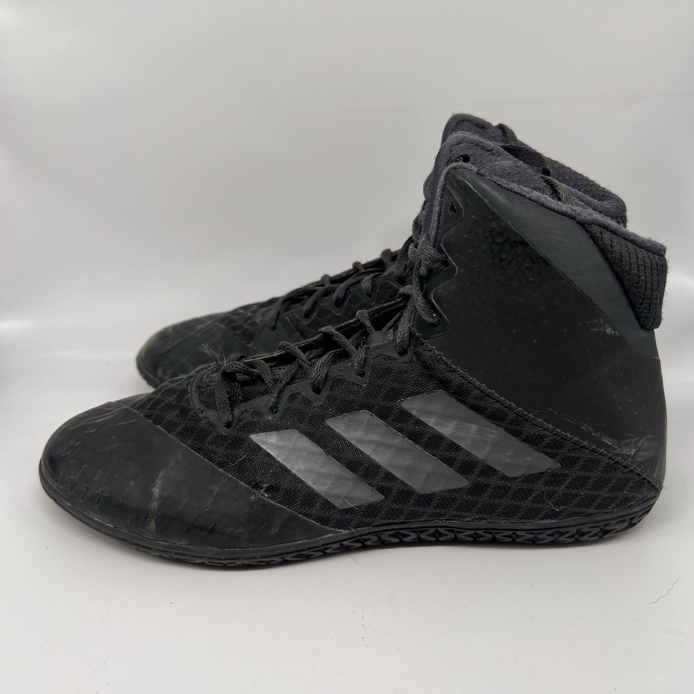 Adidas Mat Wizard 4 Men's Size 9 Black‎ Wrestling MMA Shoes Sneakers AC6971 Read